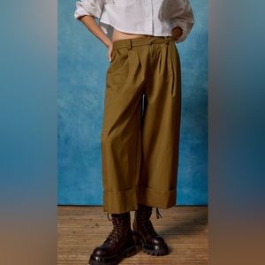 Urban Outfitters Grandpa Twill Cropped Pant